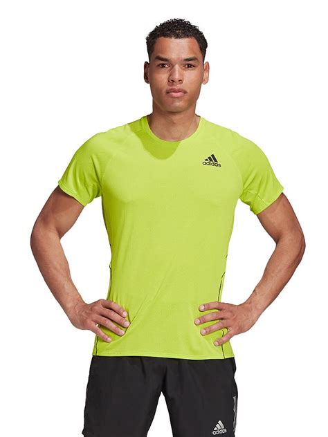 adidas laufshirt herren grün neon|Grun .